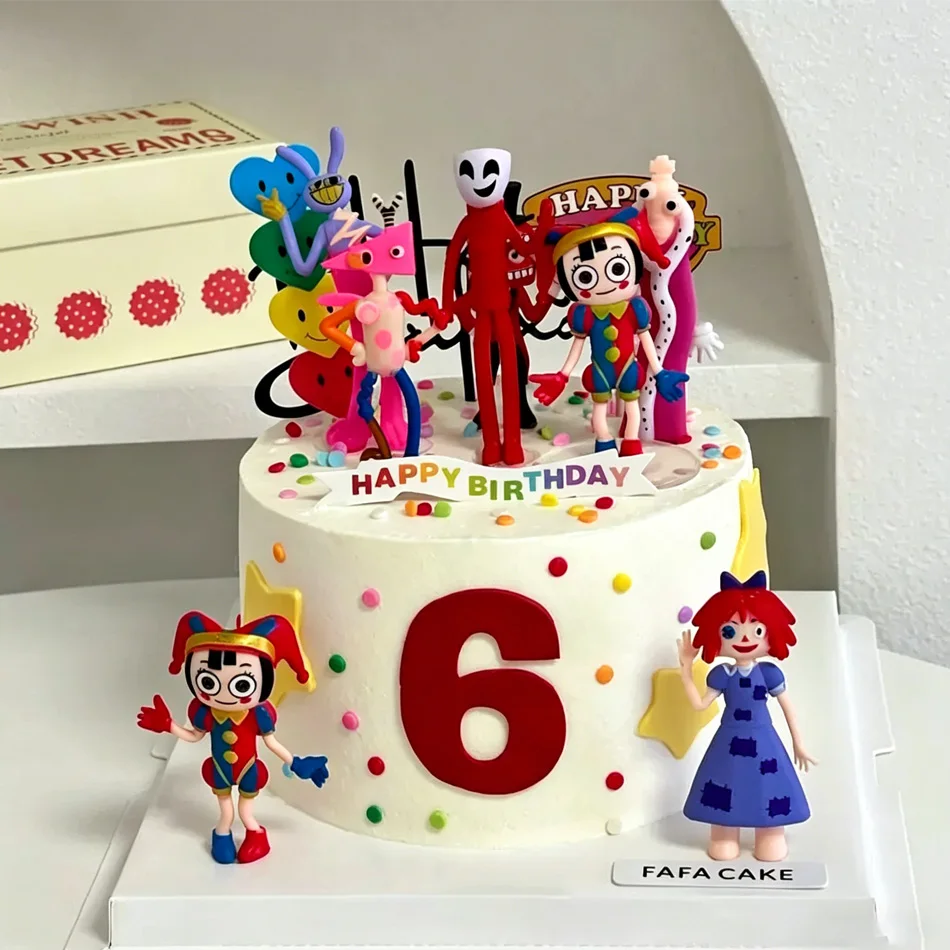 Die Erstaunlichen Digital Circus Figuren Pomni und Jax Plüschpuppen Spielzeug Niedliche Erstaunliche Digital Circus Figuren für Kinder Weihnachten