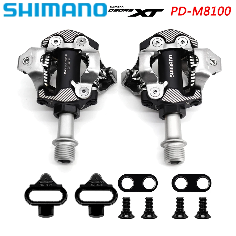 ORIGINAL SHIMANO deore XT PD M8100 PD M8120 pedal MTB bike Pedals  Self-Locking SPD Pedal - AliExpress