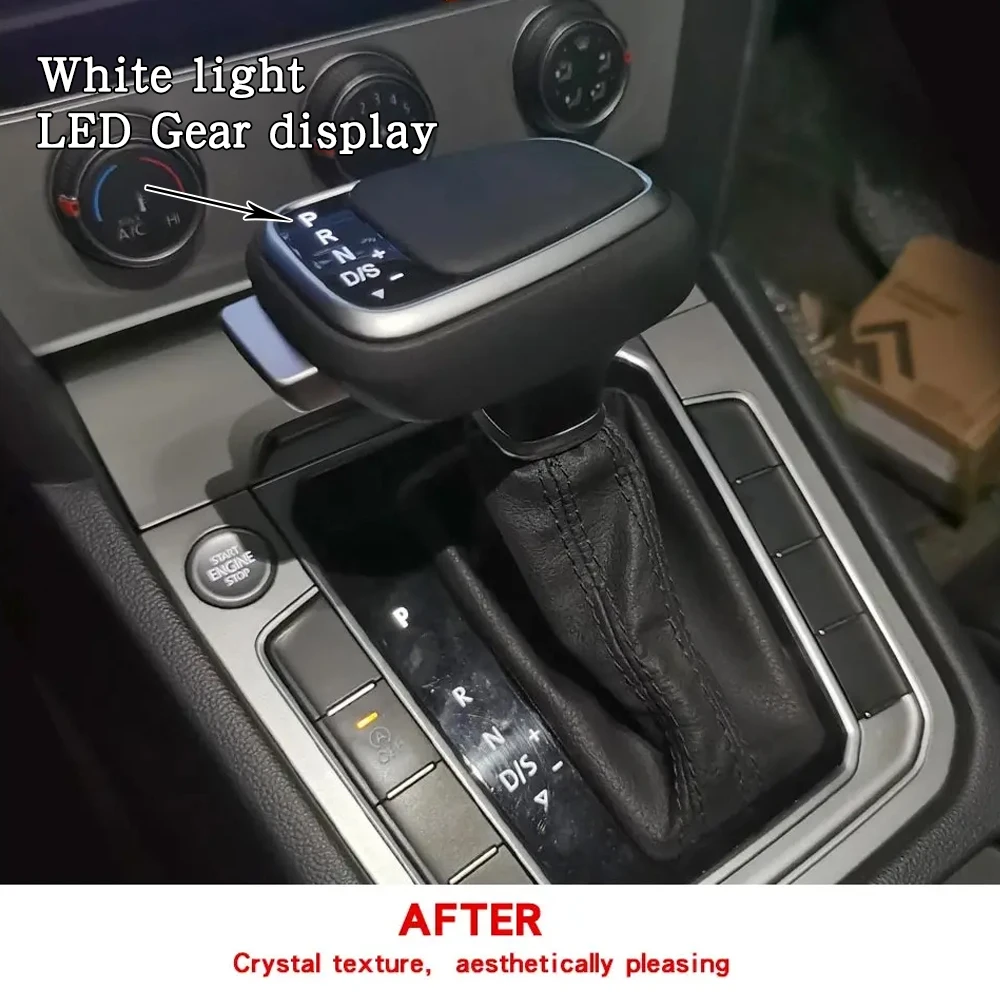 Electronic Led Shift Handle For Vw Golf 7 Mk6 Mk7 Passat B7 B8 Tiguan Mk2 Dsg V