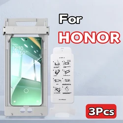 3 - Pack Screen Protector with Dust - Free Positioning Kit - Honor 100