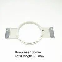 Grey 180mm Embroidery Frame – 355mm Length Plastic Hoop for Tajima Embroidery Machine - Image 2
