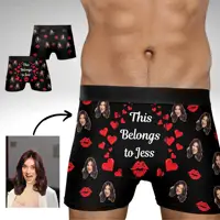 Custom Men's Boxer Briefs Personalized Photo Gift for Boyfriend Husband Face Briefs Custom Man Boxer Briefs Valentine's Day Gift 1