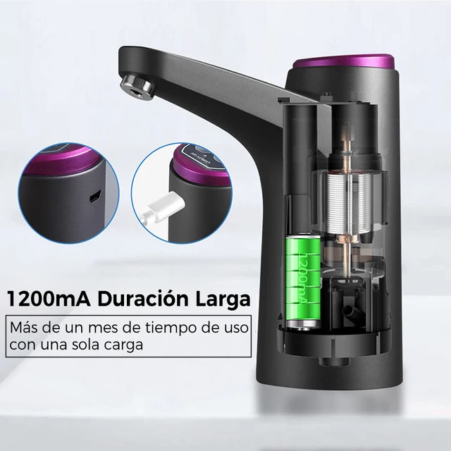 Dispensador de agua USB recargable