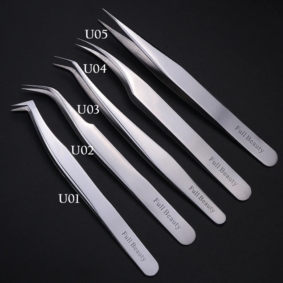 1pcs Professional Stainless Eyebrow Tweezer Forcep Eyelash Extension Clip Trimmer High Presicion Tweezers Makeup Tool LYU01-05-1 6