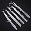 1pcs Professional Stainless Eyebrow Tweezer Forcep Eyelash Extension Clip Trimmer High Presicion Tweezers Makeup Tool LYU01-05-1 6