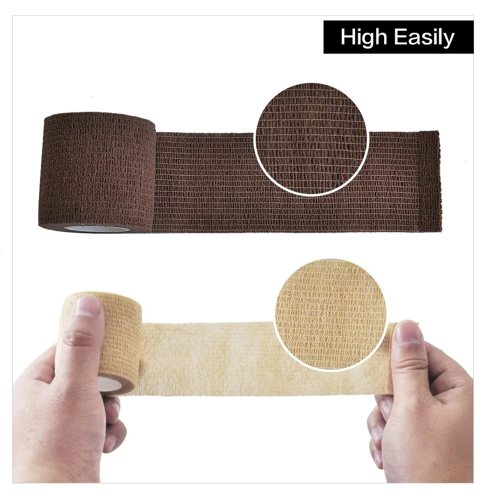 10/20 rolls 5cm*4.8m Non Woven Elastic Self Adhesive Bandage Cohesive Bandage for Sports Fixing Finger Wrist Leg