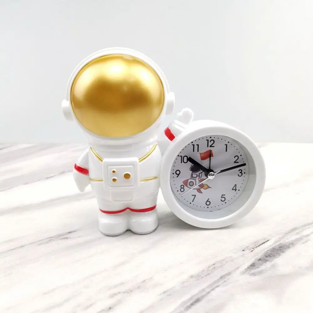 Creative Astronaut Model Statue Alarm Clock Desktop Sculpture Bedroom  Bedside Cartoon Wake-Up Clock Decoration Ornament for Kids - AliExpress