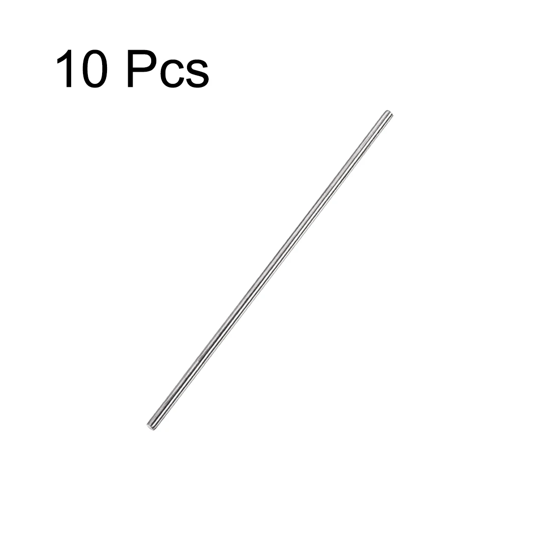 304 Stainless Steel Rod 10Pcs 1/2/3mm Diameter 100mm/150mm Length Solid Round Rod Bars for DIY Craft Gear Shaft Model Car linear shaft rod steel round rod