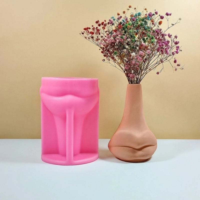 Creative Vase Resin Silicone Mold for Handmade Flower Pots Pen Holder Concrete