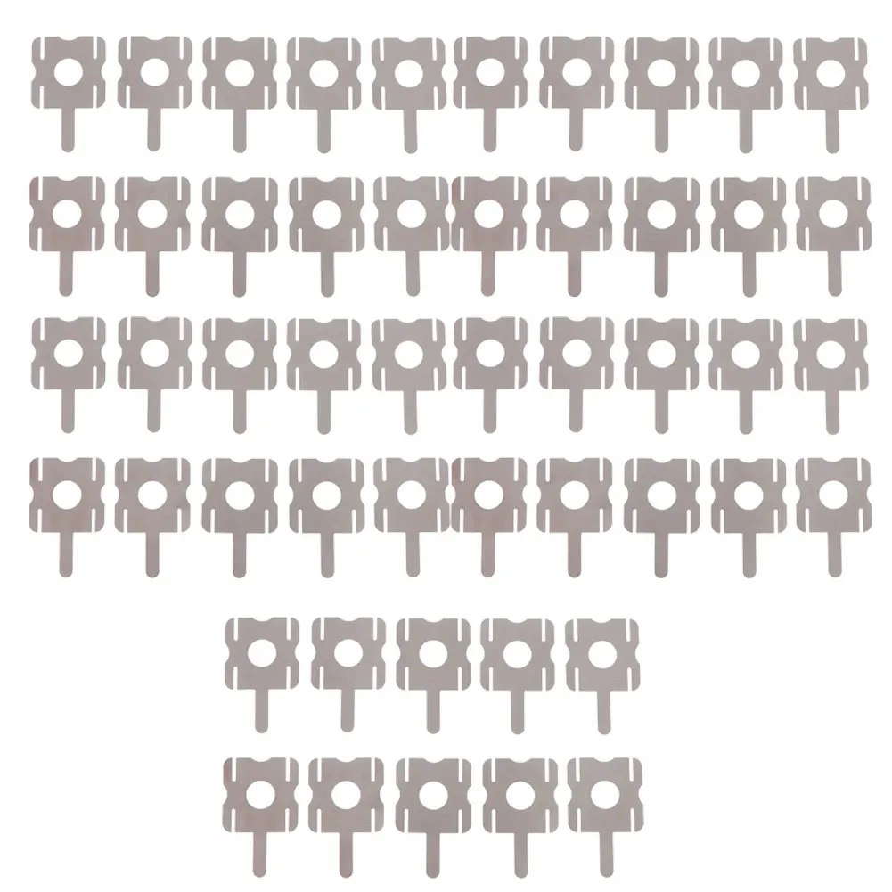 50Pcs/set 4S Lithium Battery Pack Replace Spot Welding Nickel Sheet U-Shaped For Computer Battery Welding Tool Accessories