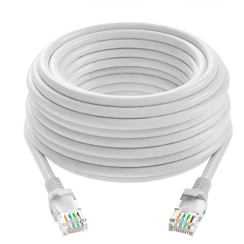 כבל Ethernet Cat6 באורך 0.5/1/2/3/5/10/15/20/30/50 מטרים RJ45 UTP במהירות 1000Mbps כבל רשת LAN חוט אינטרנט מוביל כבל מחשב ראוטר