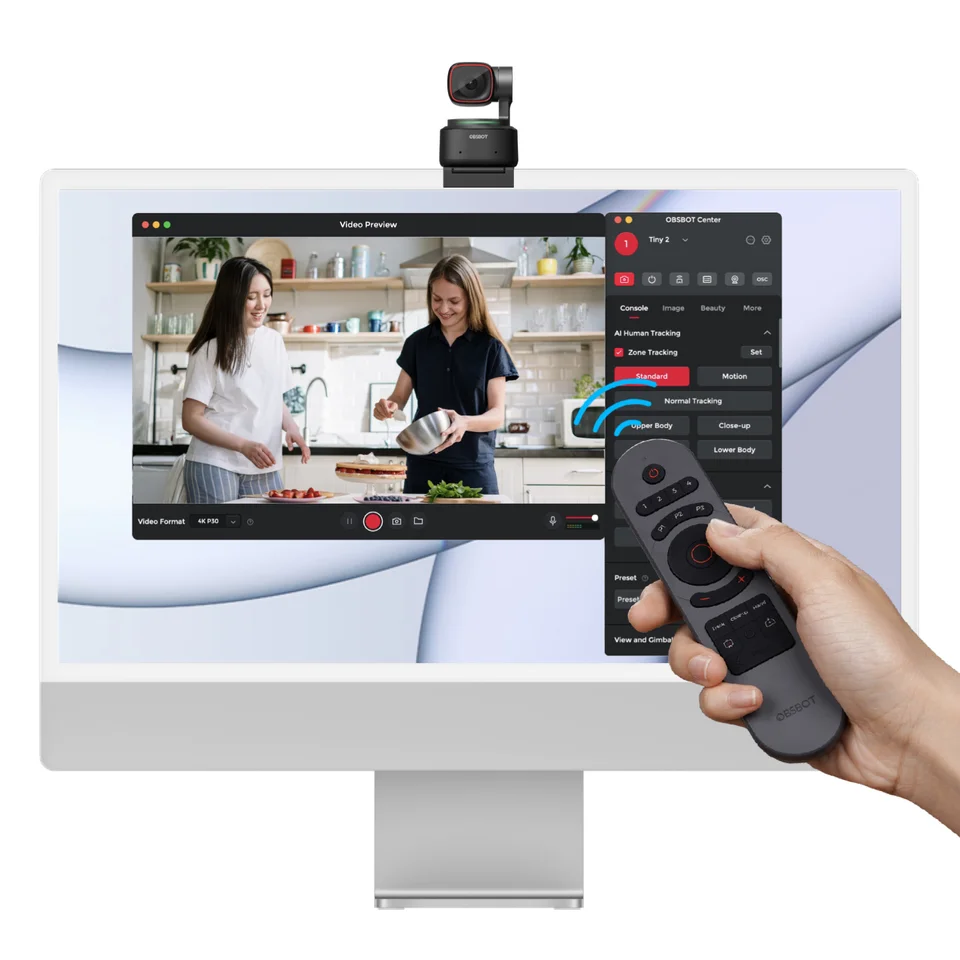 OBSBOT Tiny4Kとリモコンのセット OBSBOT Store - OBSBOT Tiny