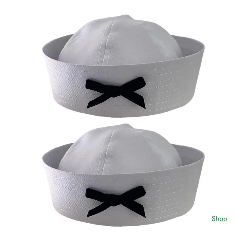 

Dropship Navy Hat Halloween Woman Hat Casual Cosplay Uniform Roll-Up Brim Hat