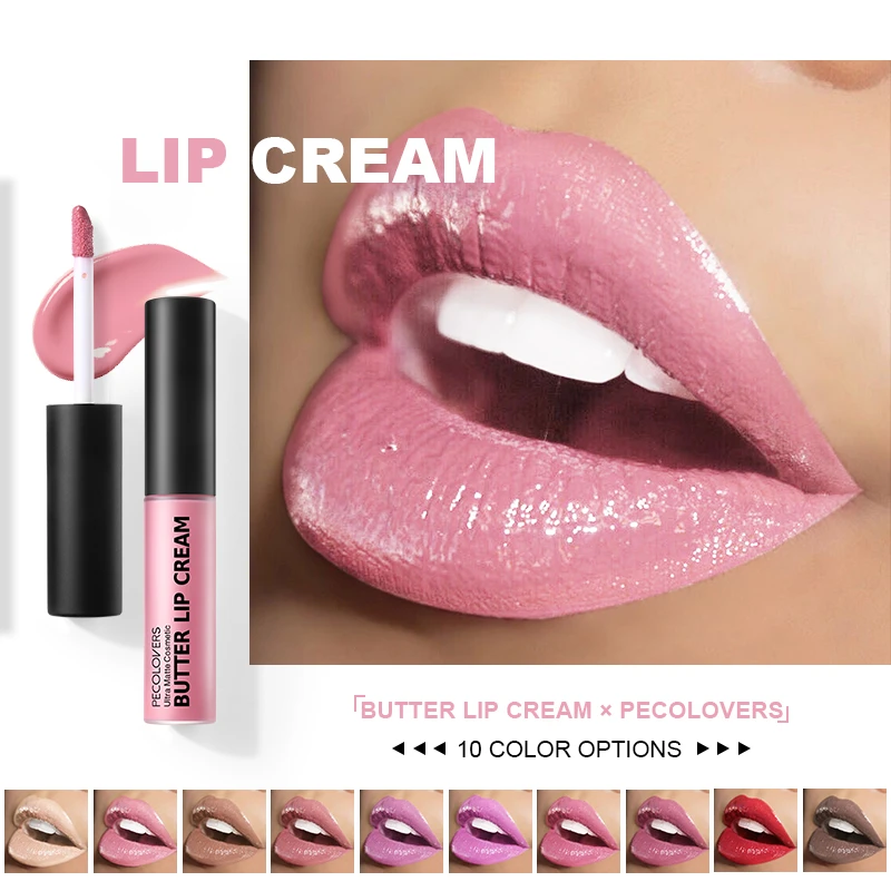 Pecolovers Lip Makeup 10 Color Silky Vitamin E Butter Lip Ceram