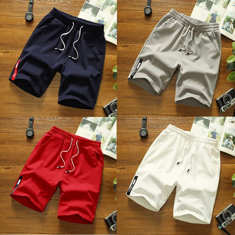 

Running Sport Short Printed Casual Elastic Waist Solid Japanese Style Polyester