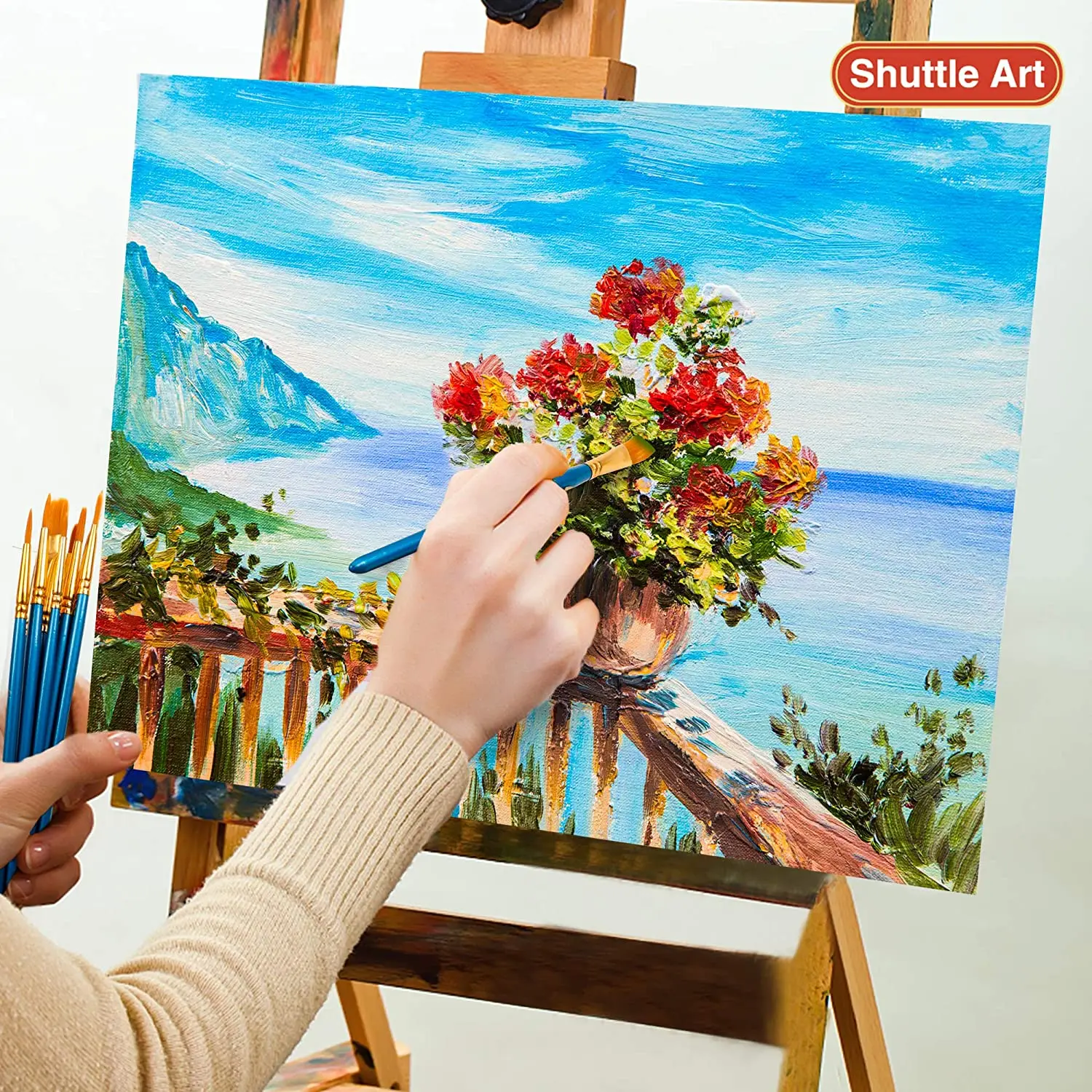 Locsyuve Premium Quality Acrylic Paint Set 24 Colors (0.74oz 22ml