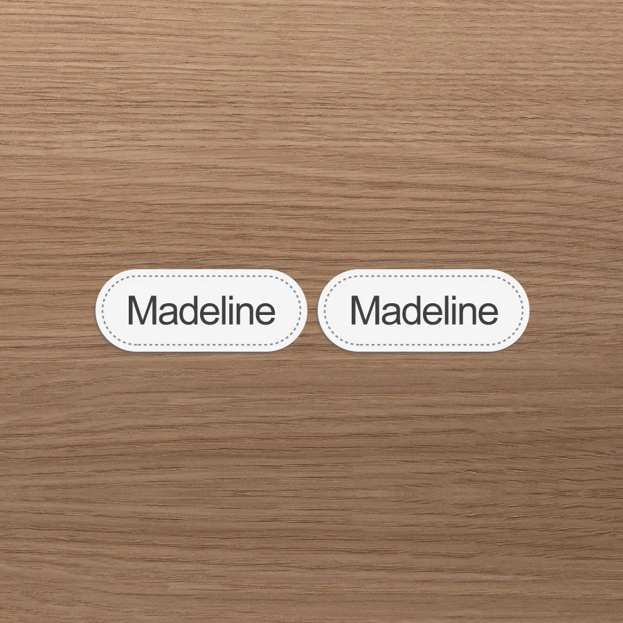 Eco-Friendly Custom Name Sticker Pack - Durable Washable Labels for Kids' Apparel & Accessories