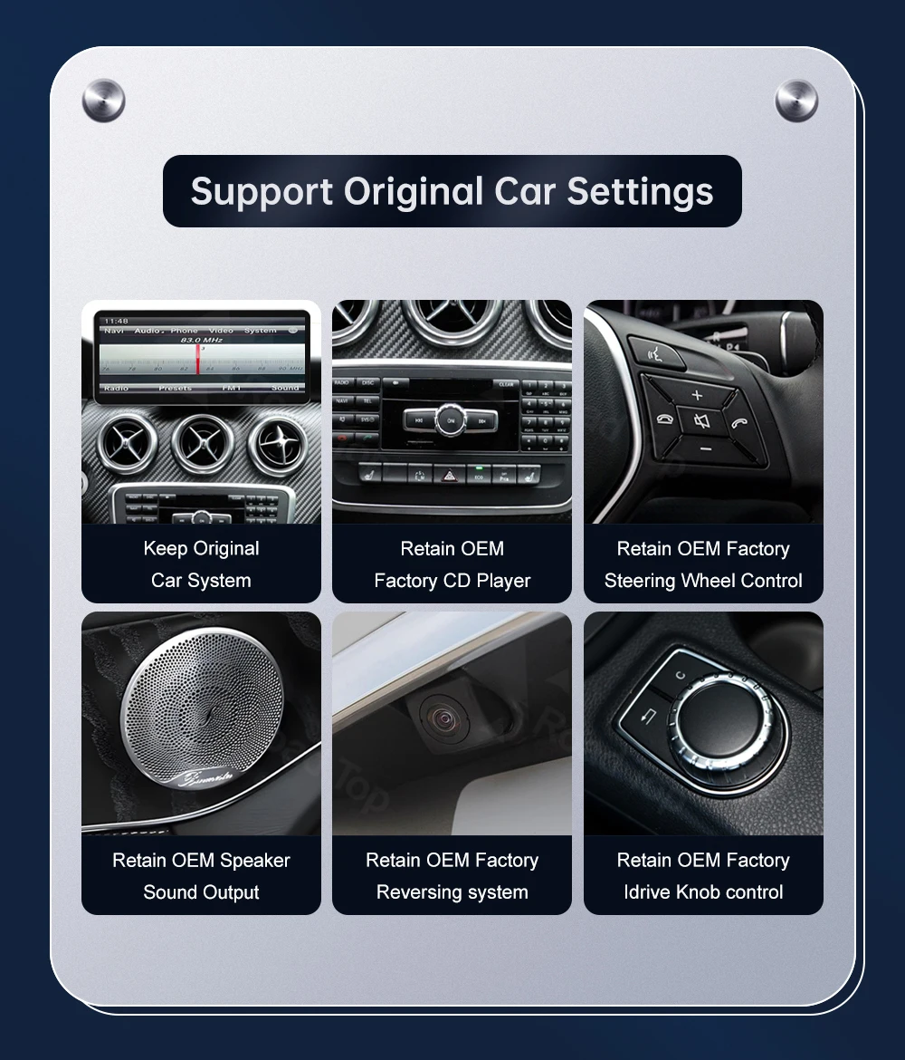12,3-Zoll-Multimedia-Display für Benz A B CLA GLA W176 W463 W246 2013-2015 NTG4.5 Touchscreen Wireless Carplay Navigation Android – Detail 8