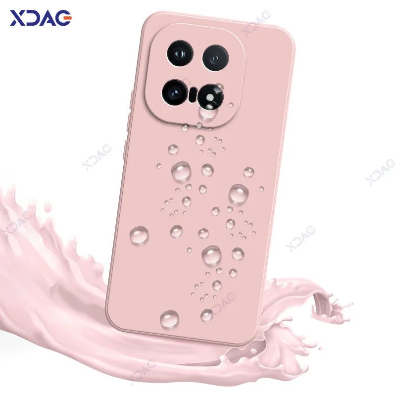 Chic Fashion Cover: Soft Square Liquid Silicone Case with Camera Protection