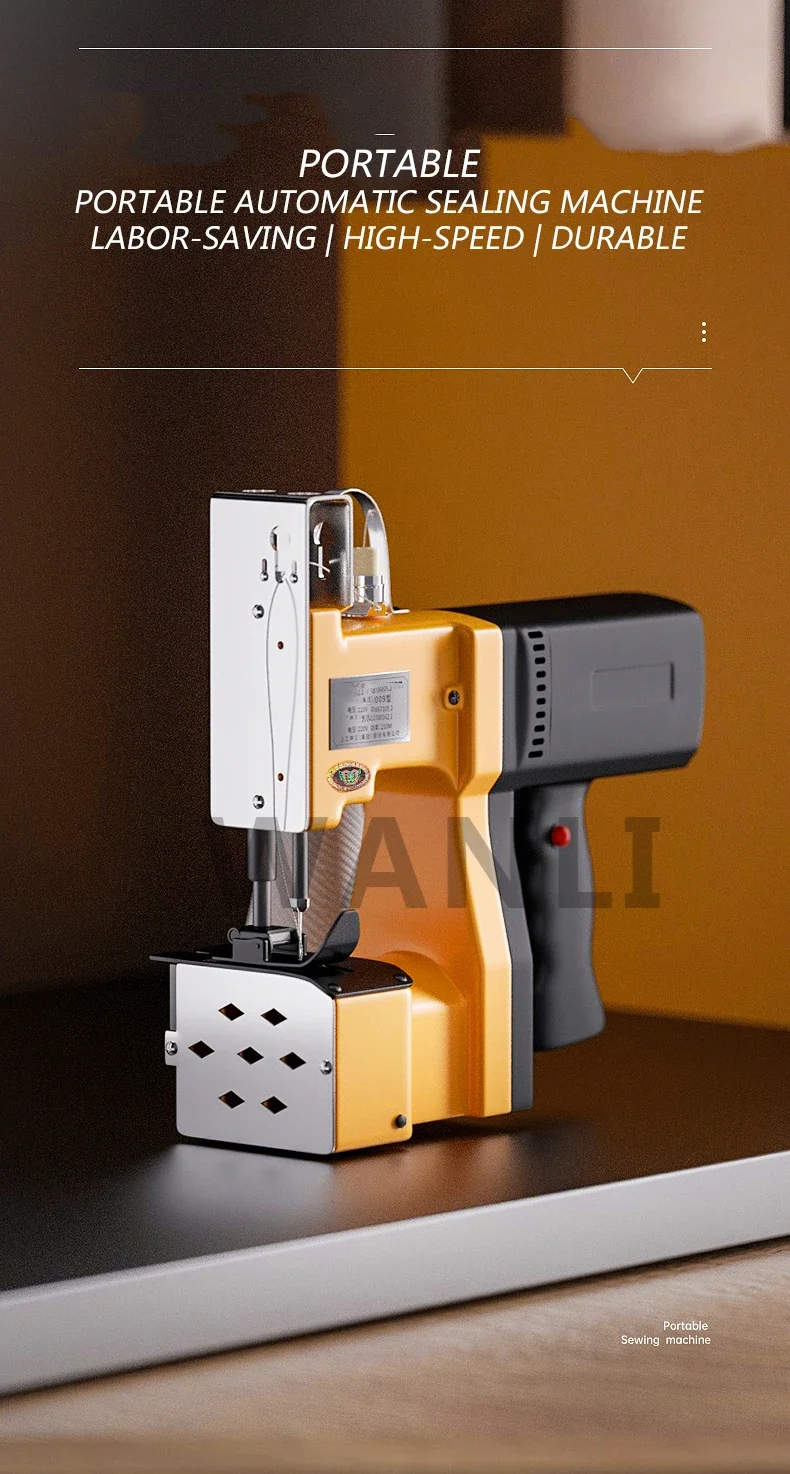 220v New Portable Automatic Charging Sewing Machine Woven Bag Packaging Machine