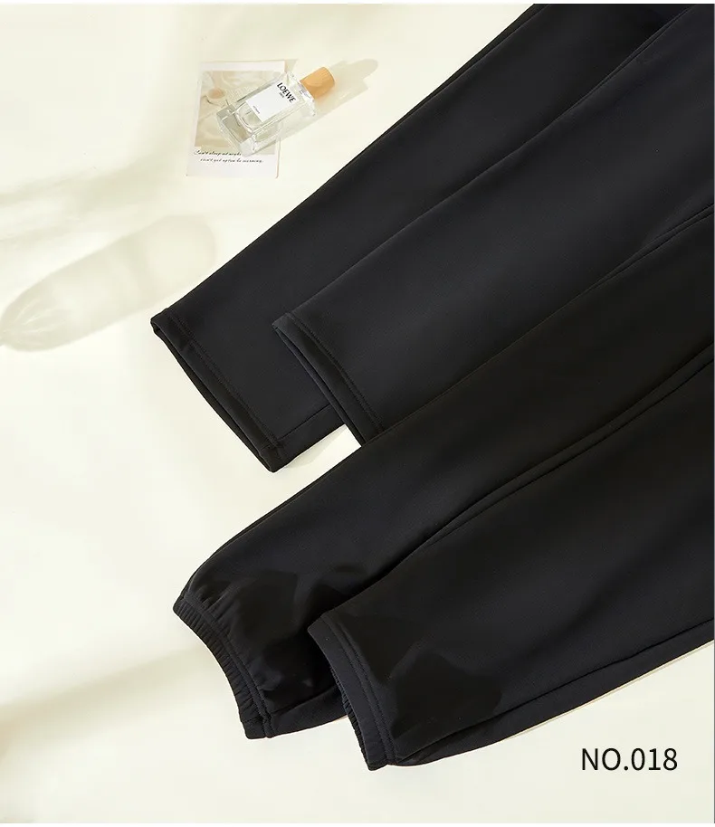 Big Size Mens Casual Pants Relaxed Fit Cotton Trousers Elastic Waist Drawstring Sweatpants Jogger Winter Running Sports