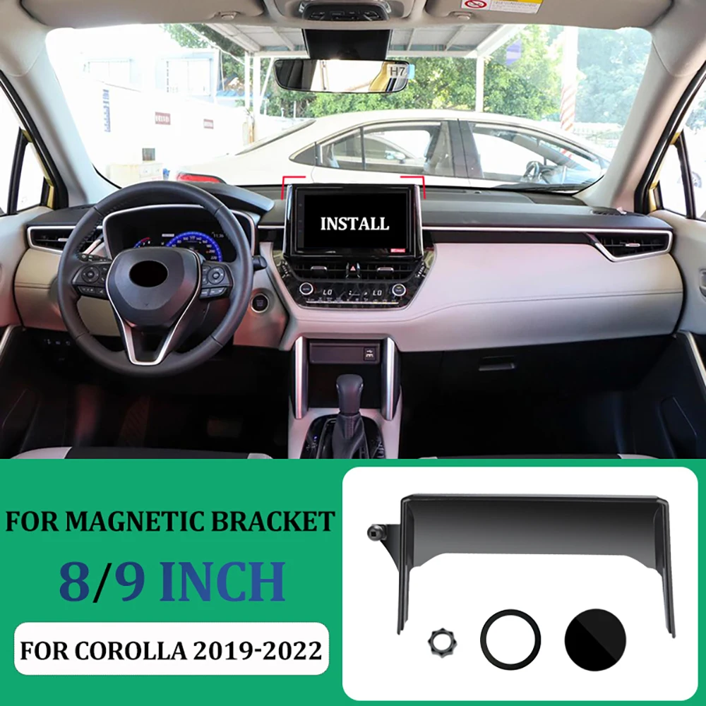 Multimedia Screen Phone Holder For Toyota Corolla E210 12th Car Navi Screen Frame Phone Bracket For Corolla phone holder mobile phone holder