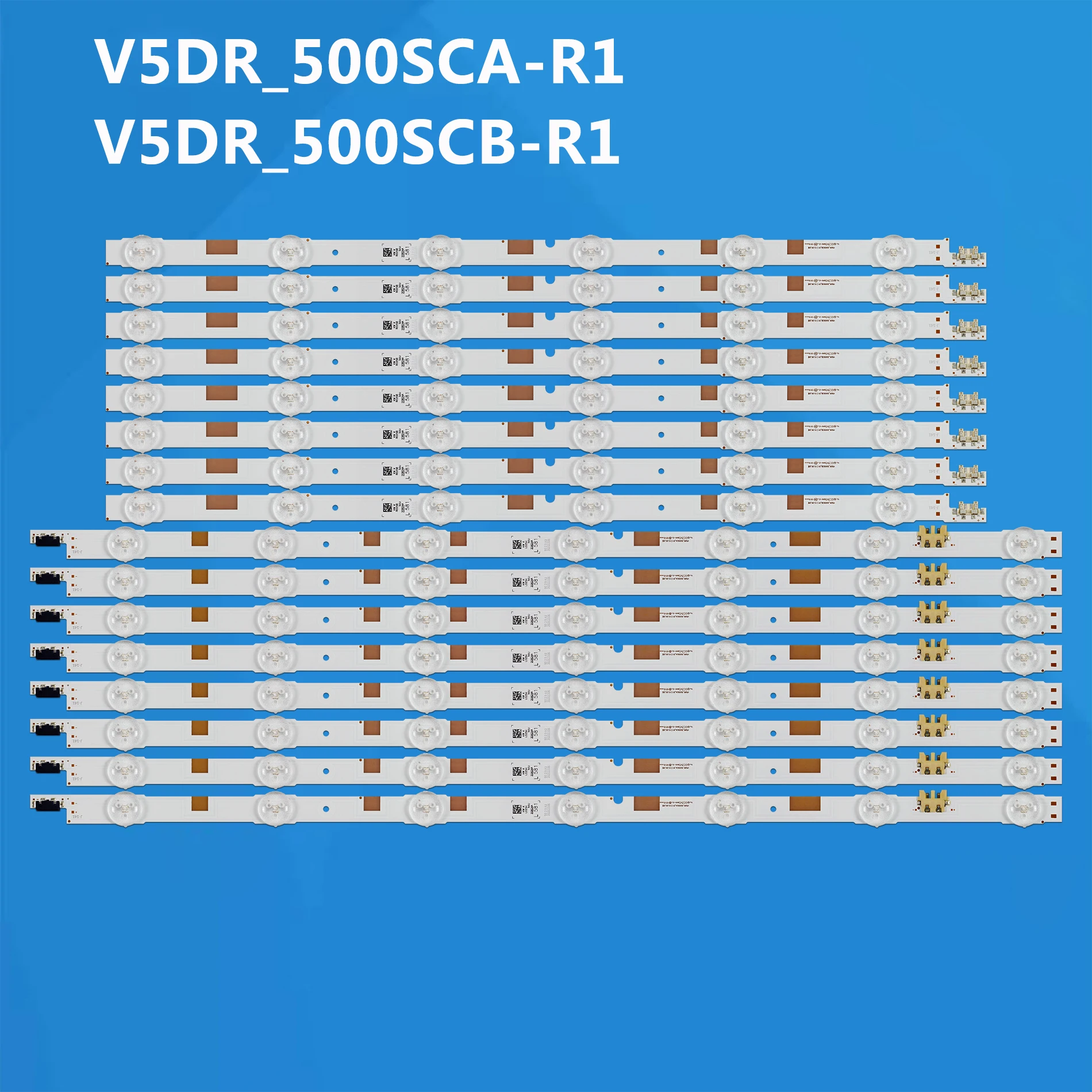 16 PCS LED backlight strip for Samsung UE50JU6800 UE50JU6850 UE50JU6800K UA50JS7200 UE50JU6870 UN50JS7200 UE50JS7200 UE50JU6872