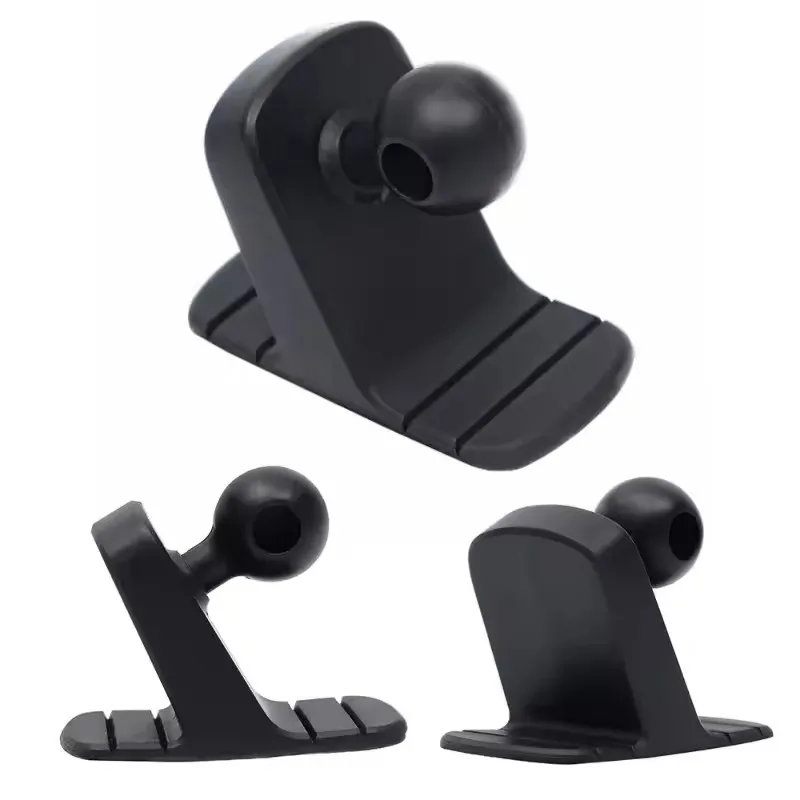 Universal Car Phone Mount with 17mm Ball Head - Dashboard and Air Vent Clip, Suction Cup, Anti-Slip Design