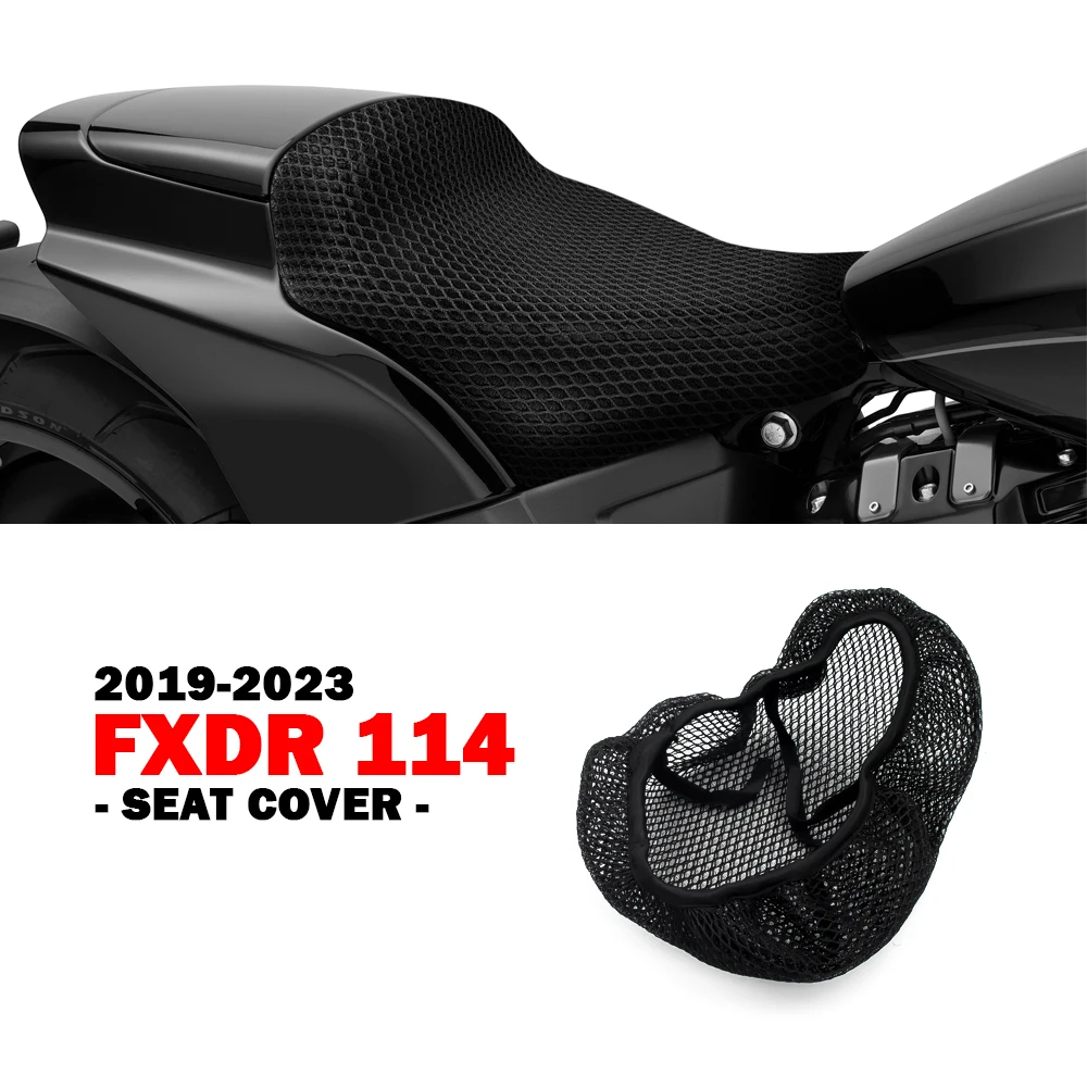 

FXDR 114 Accessories for Harley FXDR114 2019-2023 Motorcycle New Seat Cover Saddle Honeycomb Mat Cooling Cushion Nylon Fabric