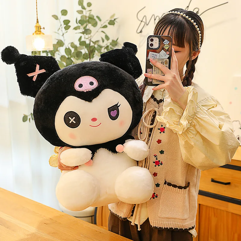 

MINISO Sanrio Kuromi Dark Angel Demon Series Plush Animal Doll Cartoon Cute Plush Pillow Toy Gift Toys For Boys And Girls