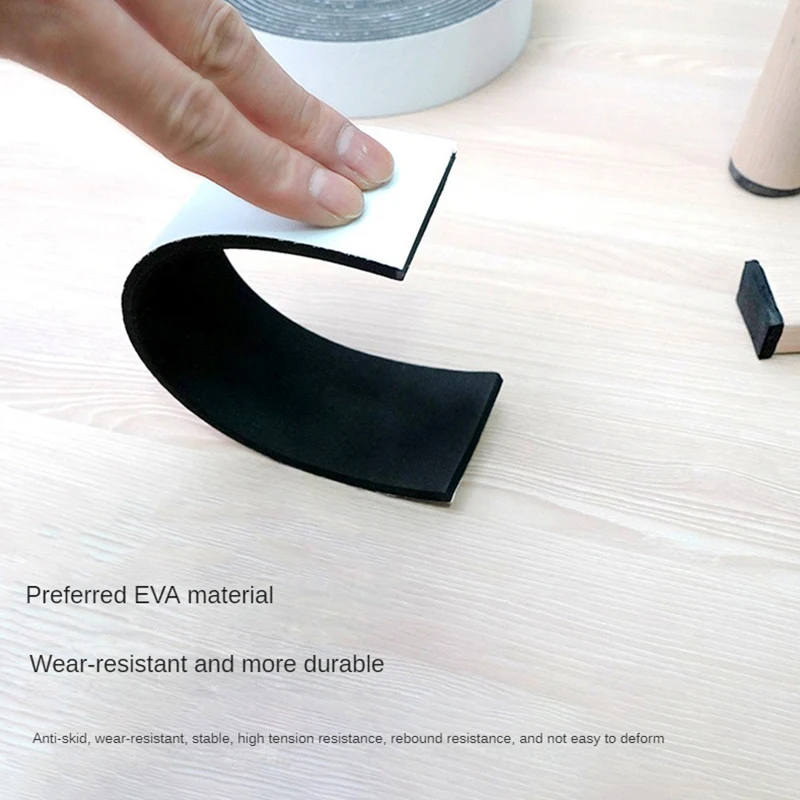 Table Chair Leg Protection Felt Self-adhesive Thickening Felt Foot Pad Cover Shock Absorber Mute Mat Protective Sofa Floor Pad