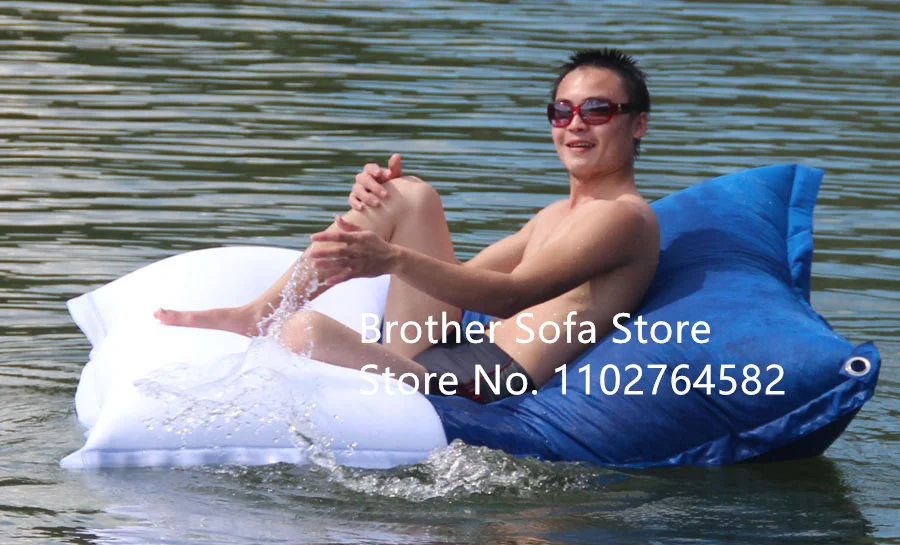 Just Cover!!! Pool Floating Beanbags Waterproof XXL Giant Bean Bag Sitzack Large Bean Bag Sofas Outdoor Cushion Cover Beanbag