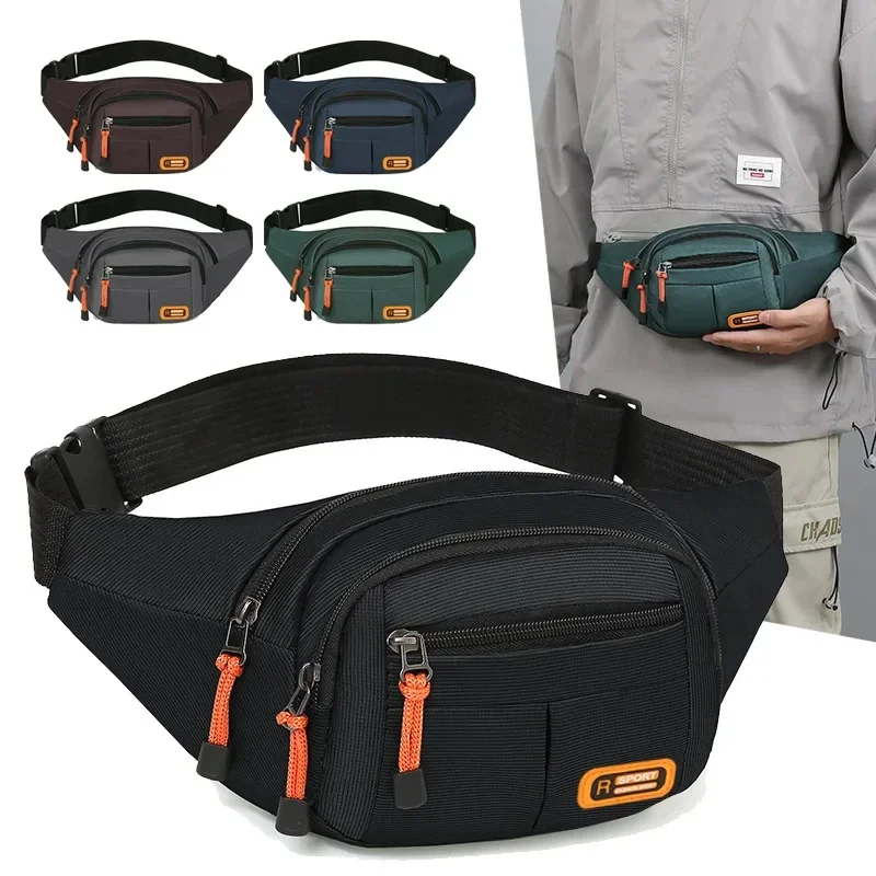 Riñonera Negra Unisex - Tela Oxford Resistente Al Agua - Ajustable Y Multifuncional