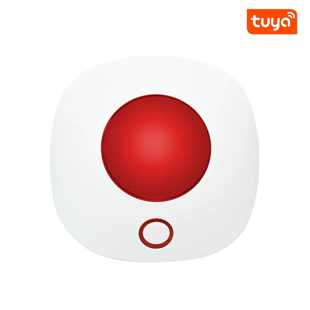 Tuya App 원격 제어 433Mhz 무선 WIFI 실내 스트로브 사이렌 알람 110dB 지원 Alexa 및 Google 음성 제어
