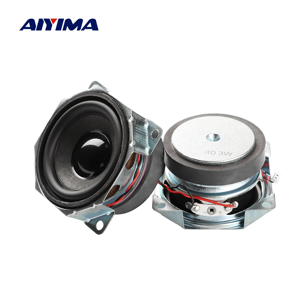 Portable Bluetooth Speaker AIYIMA 2Pcs MIni Full Range Speaker DIY Audio Portable Bluetooth Speaker 4 Ohm 3W 2 Inch Home Theater Music Sound Loudspeaker portable bluetooth speaker