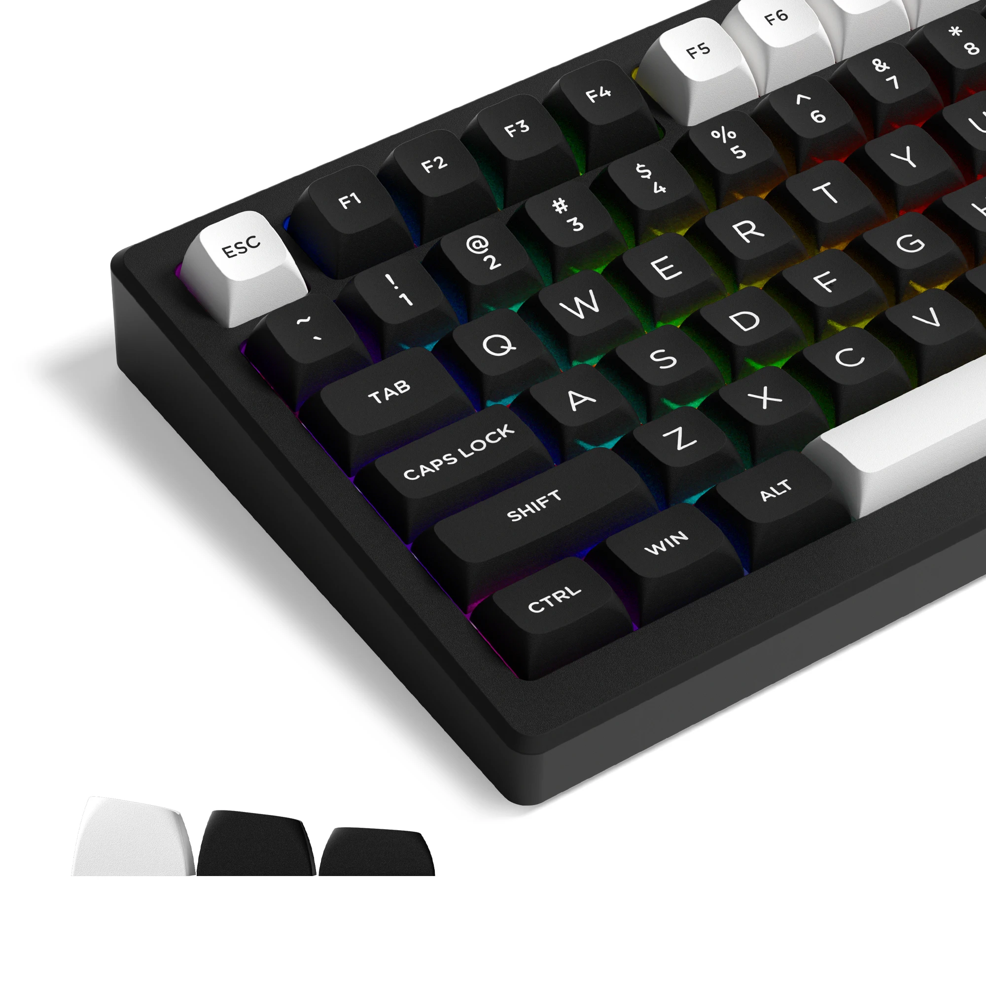 Personalizado Minimalista Estilo Pbt Keycap Double Shot Keycaps Isa Perfil para Gateron mx Switches Teclado Mecânico Wob Bow 189 Chaves