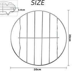 Stainless Steel Multi-Use Round Cooling and Roasting Rack (1pcs 20cm)