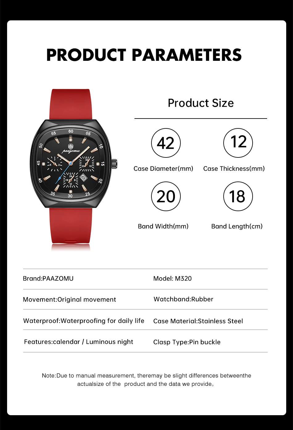 Minimalist Women's Quartz Watch Large Dial With Silicone Strap_voghion.com