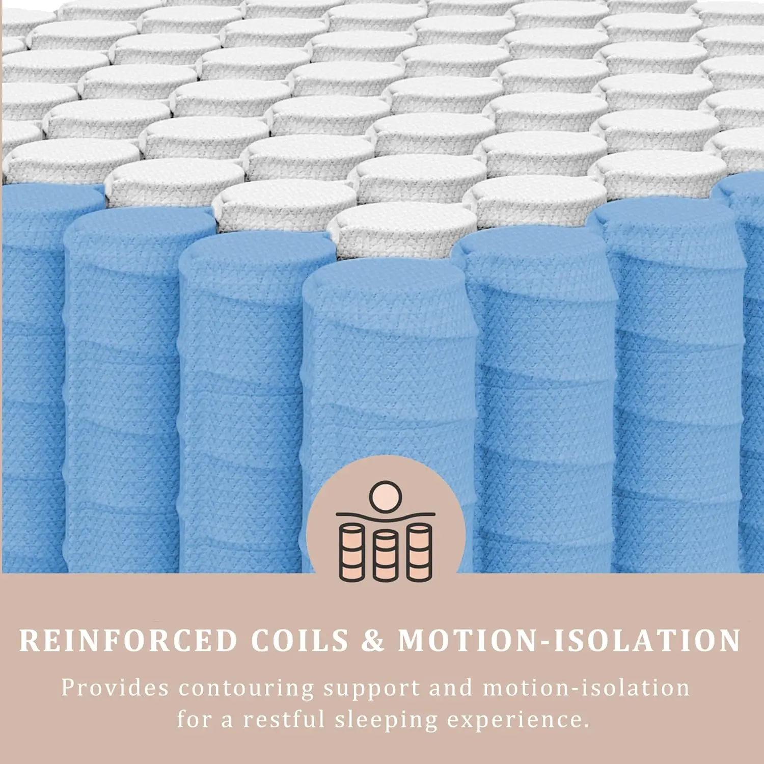 12 inch Firm Queen Mattress,Pain-Relieving Hybrid Mattress for Extra Lumbar & Hip Support,Fiberglass-Free, CertiPUR-US Certified 3