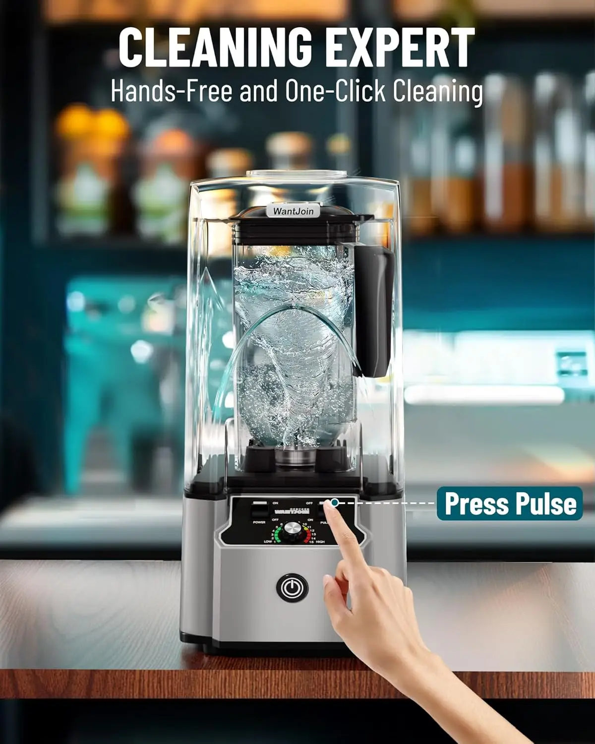 Professional Blender With Shield Quiet Sound Enclosure 2200W Industries Strong and Quiet Professional-Grade 5