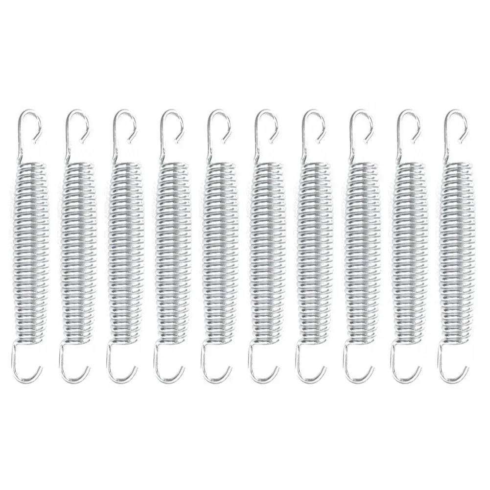 Trampoline Springs 10Pcs Trampoline Springs Springs Stainless Steel Trampoline 10x Galvanised Heavy-Duty Kit No. 70 Carbon Steel Parts trampoline springs