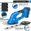 2 in 1 Electric Hedge Trimmer 20V Cordless Lawn Mower Battery Pruner Garden Tools Shears Shrub Trimmer for Grass By PROSTORMER 3