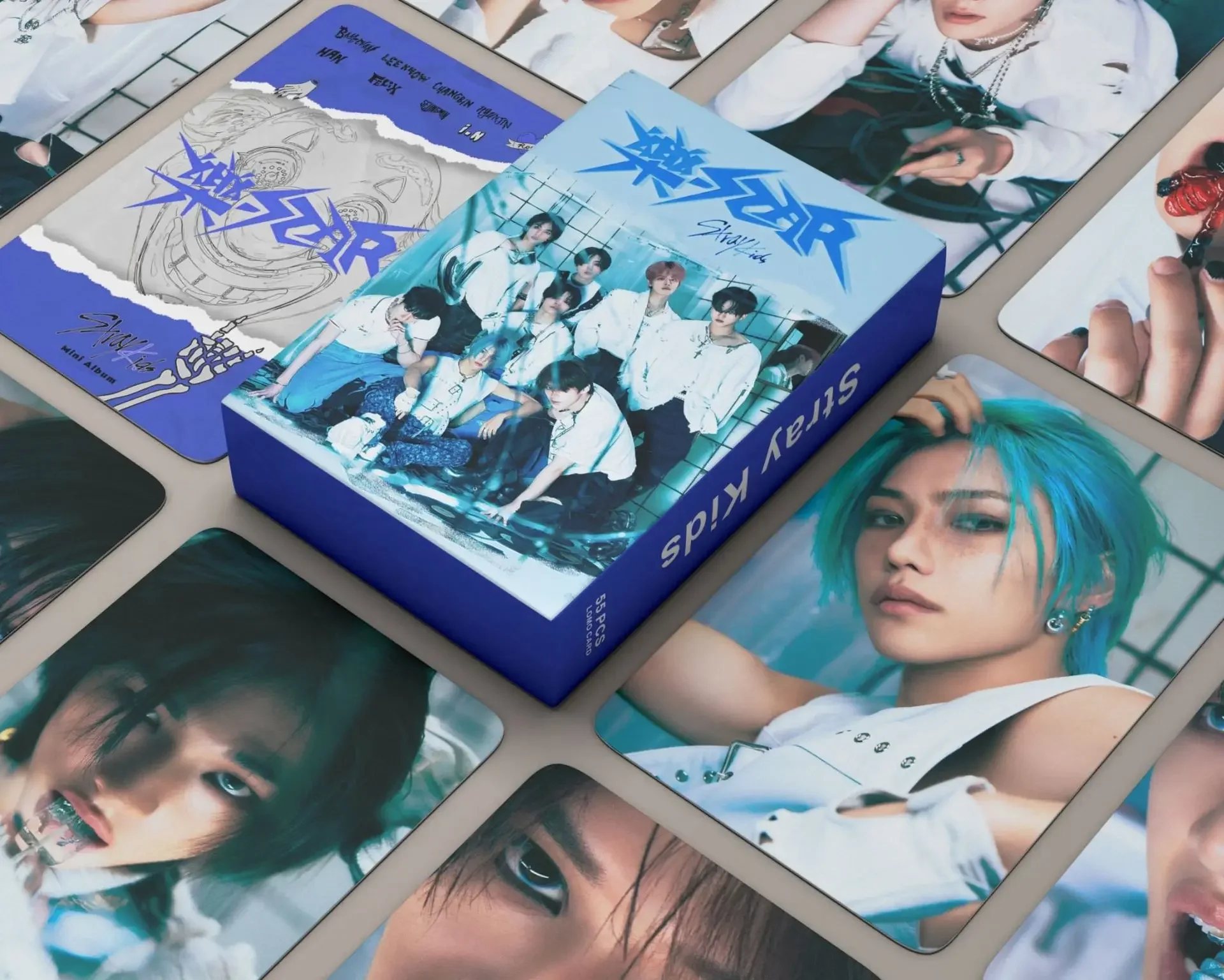 

55pcs/set Kpop Stray Kids Rock STAR Lomo Cards Straykids Photocards