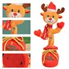 Dancing Christmas Reindeer Toy Christmas Dancing Musical Toy Cute Reindeer Penguin Gingerbread Man Snowman Shape Early Gift 2