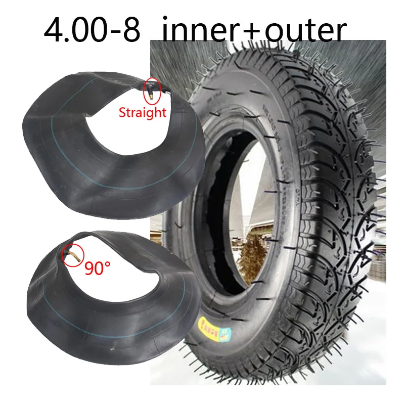 

4.00-8 tires, inflatable inner and outer Trolley electric vehiclesmotorcycle tire accessories