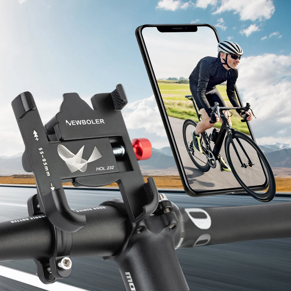 Aluminum 360° Rotatable Non-Slip Bike Phone Holder Stand