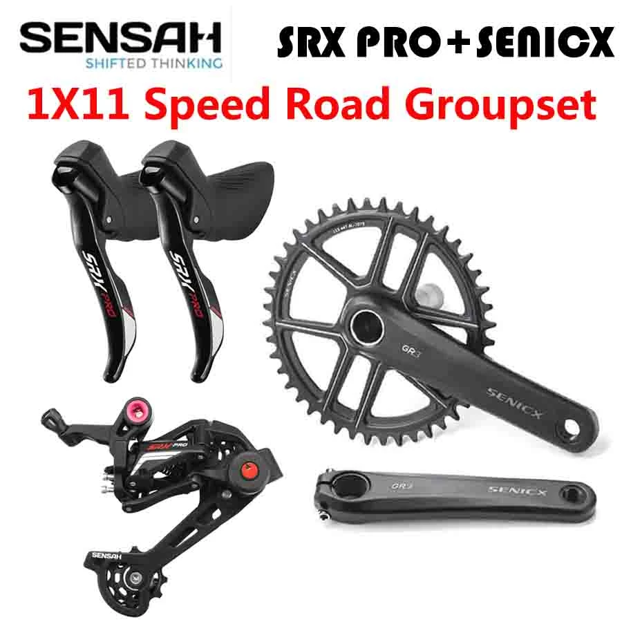 Sensah Srx Pro 1x11 Speed 11s Road Bike Groupset Sti R/l Shifter + Rear