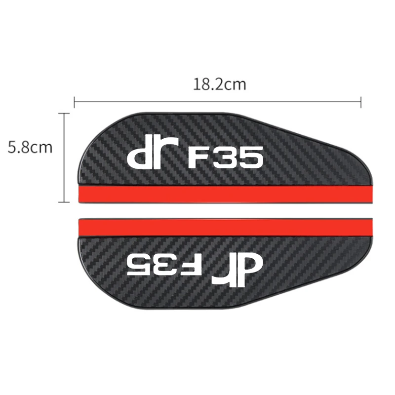 2X Car Rearview Mirror Eyebrower Sticker Car Rain Eyebrow Cover For DR Motors 3 dr 5.0 dr f35 EV Auto Styling Accessories
