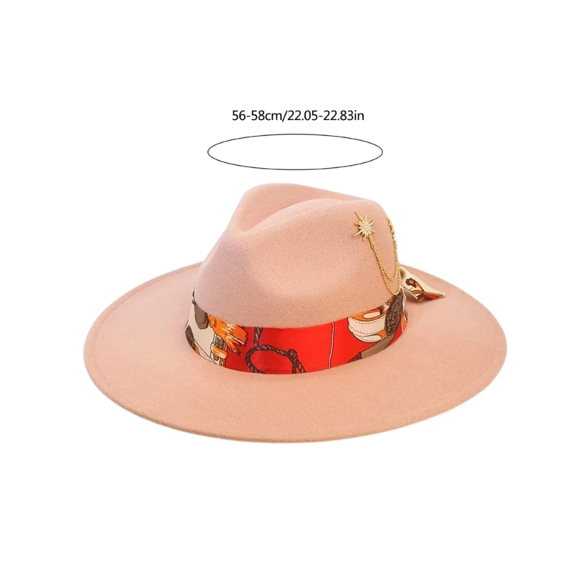 Fashion Fedoras Homburg Panama Hat Exotic Maillard for Women Men Photo Props Western for Men Women Unisex Wear Headwear