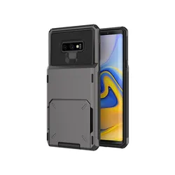 Premium Card Slots Wallet Case - Sleek and Functional Protective Cover - Galaxy Note 8 (Black)